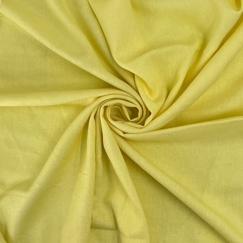 Linen Blend - 5.5oz, 57" Wide - Banana Yellow - SKU 8177E #S55-57