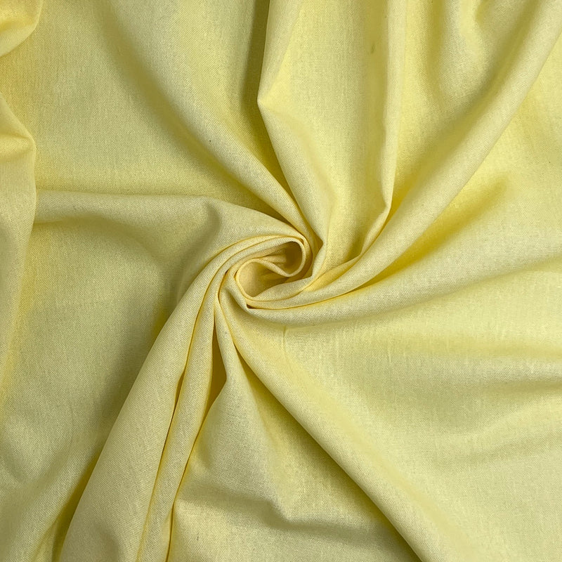 Linen Blend - 5.5oz, 57" Wide - Pale Yellow - SKU 8177E #S55-57