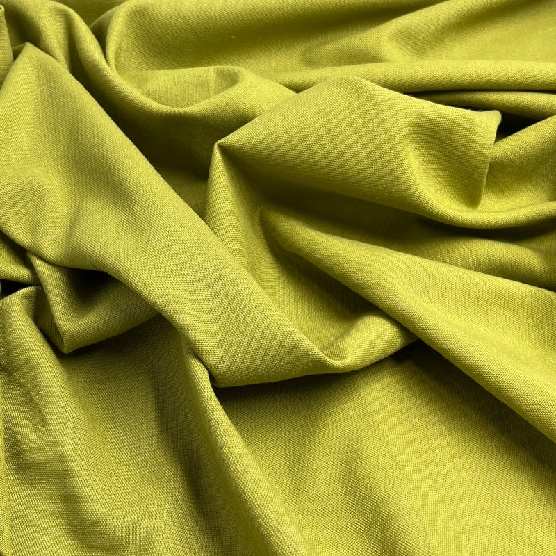 Linen Blend - 5.5oz, Linen/Cotton, 57" Wide - Light Avocado - SKU 8177E #S55-57