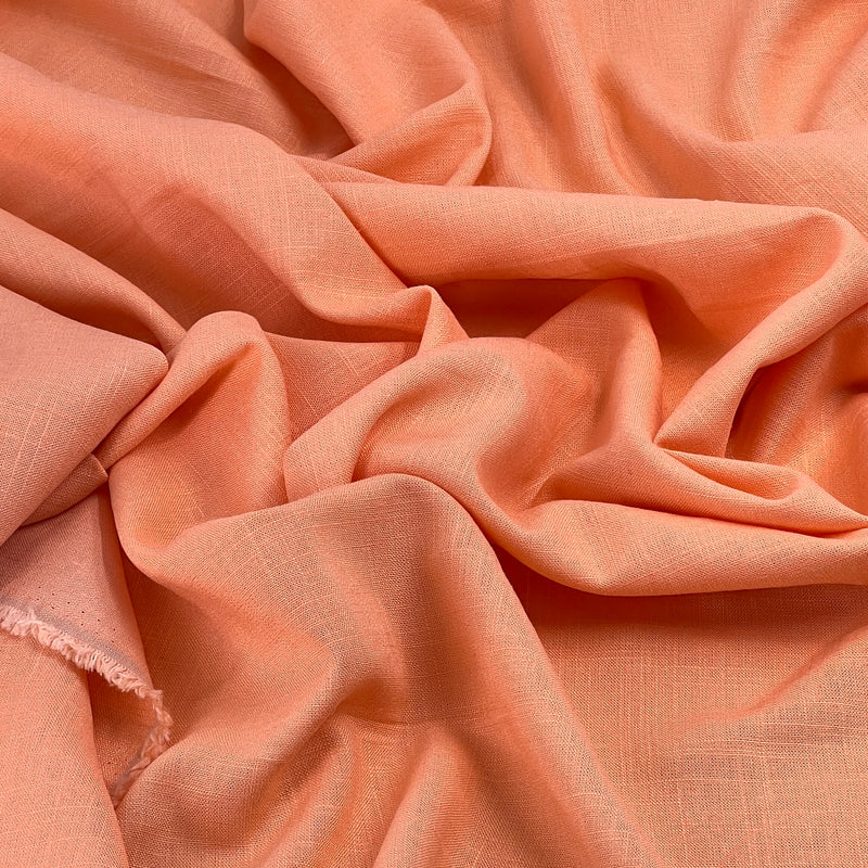 Linen Blend - 6oz, Linen/Cotton, 57" Wide - Peach - SKU 8177D #S55-57