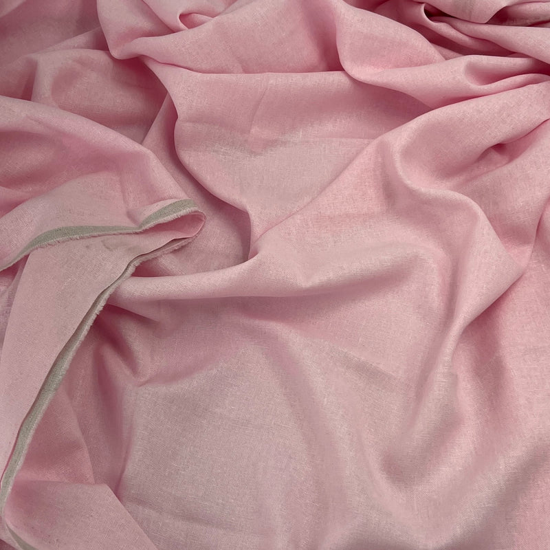 Linen Blend - 4.75oz, Linen/Cotton, 57" Wide - Blush Pink - SKU 8177C #S55-57