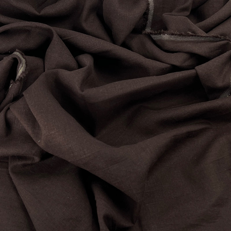 Linen Blend - 4.75oz, Linen/Cotton, 57" Wide - Espresso - SKU 8177B #S55-57