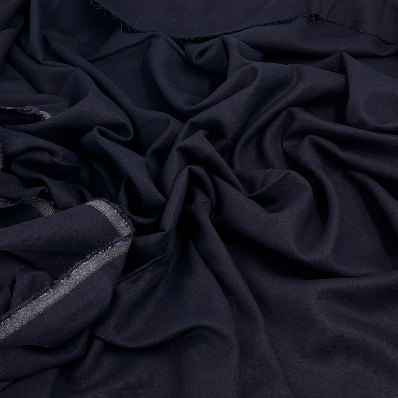 Linen Blend - 5.25oz, Linen/Cotton, 57" Wide - Dark Navy - SKU 8177F #S55-57