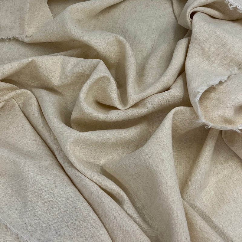 Raw Natural Linen Blend - 5.5oz, Linen/Cotton, 60" Wide - SKU 8177D #S55-57