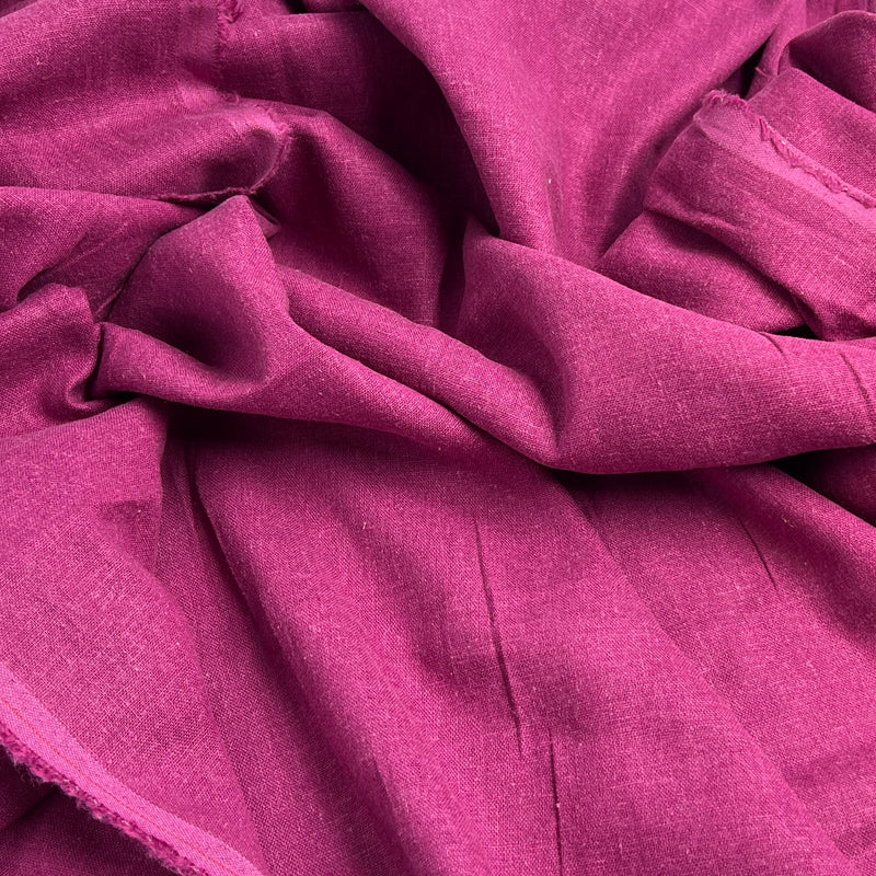 Fuchsia Dressweight Linen - 5oz, Linen/Cotton, 60" Wide - SKU 8177F #S55-57
