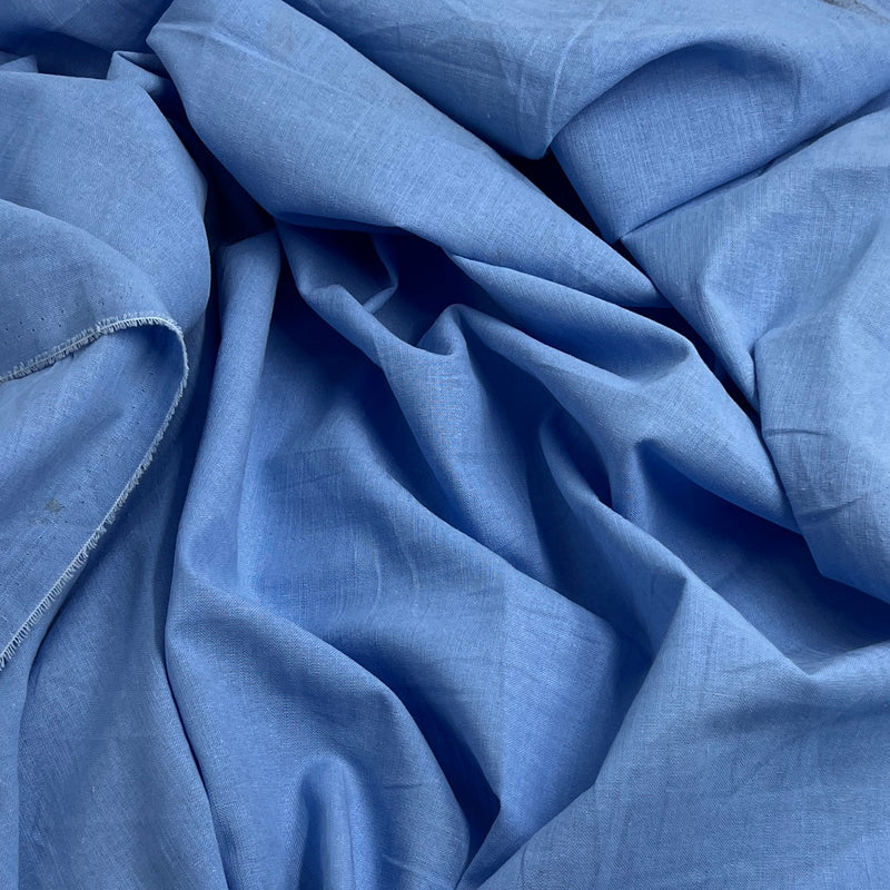 Postman Blue Dressweight Linen 3.75oz, Linen/Cotton, 60" Wide - SKU 8177A #S55-57