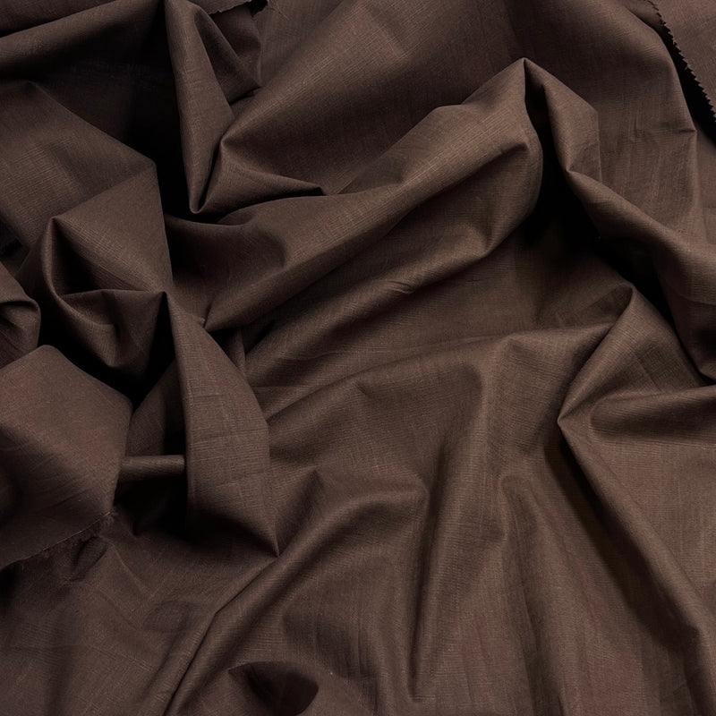 Chocolate Linen Blend - 5.75oz, Linen/Cotton, 60" Wide - SKU 8177G #S55-57