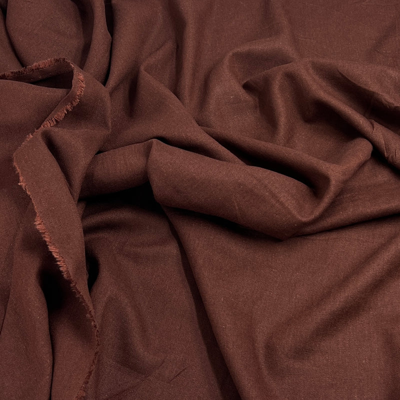 Mocha Dressweight Linen - 5.25oz, Linen/Cotton, 60" Wide - SKU 8177F #S55-57