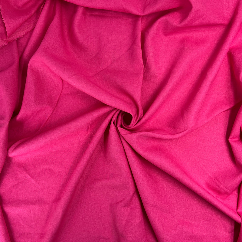 Hot Pink Dressweight Linen - 6oz, Linen/Cotton, 60" Wide - SKU 8177C #S55-57