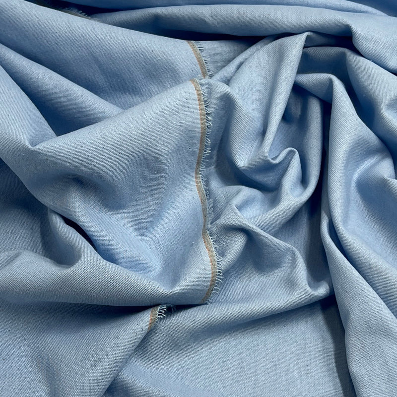 Linen Blend - 5.25oz, Linen/Cotton, 57" Wide - Sky Blue - SKU 8177J #S55-57