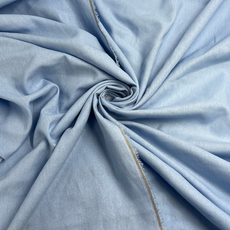 Linen Blend - 5.25oz, Linen/Cotton, 57" Wide - Sky Blue - SKU 8177J #S55-57