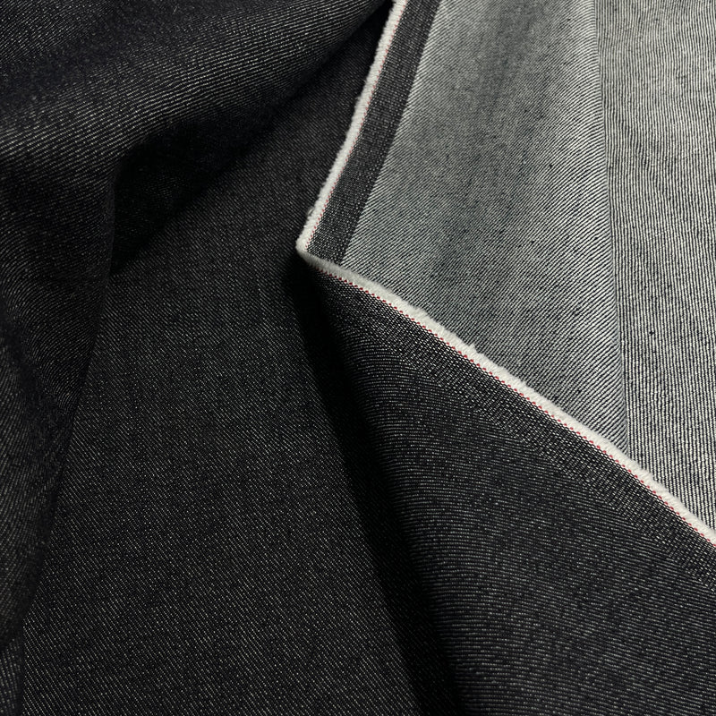 Black Stretch Denim - 11oz, 99/1% Cotton/Lycra, 62" Wide - SKU 8182-0368 #U73