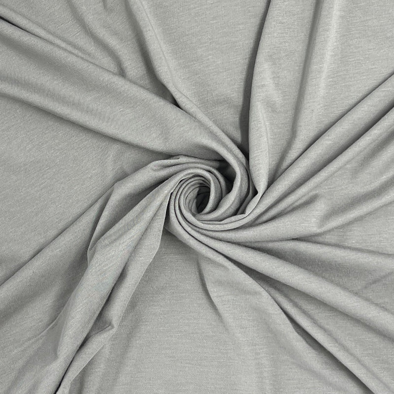 Flint Grey Bamboo Jersey - Bamboo/Cotton/Lycra, 50/60" Wide - SKU 8194