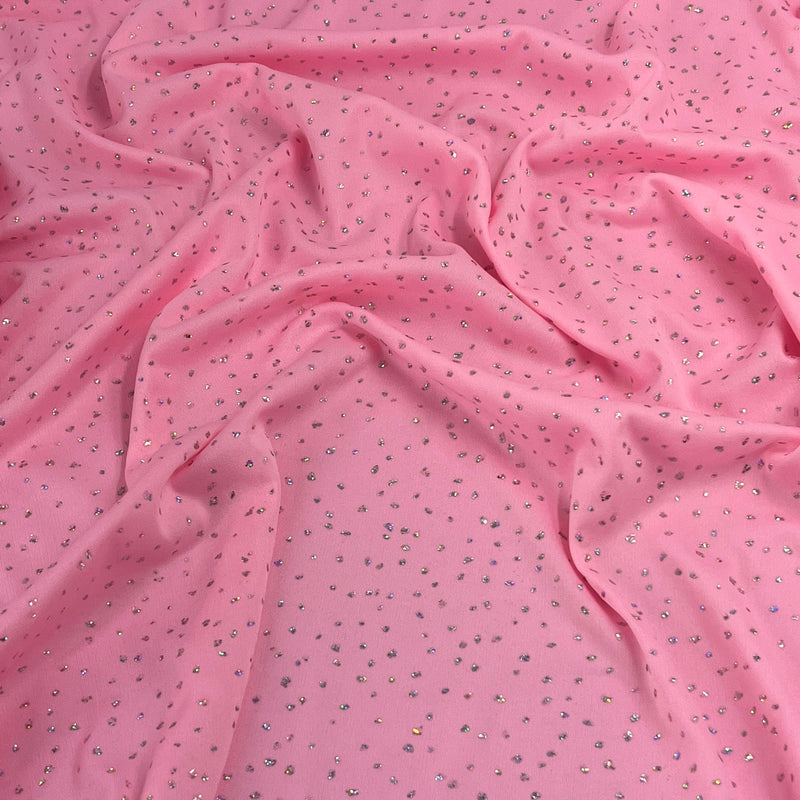 Glitter Stoned Effect Interlock - Polyester, 60" Wide - #U96