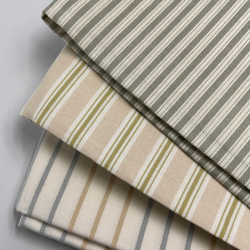 Upholstery Canvas - Narrow Stripes - Maker's Yardage Cuts