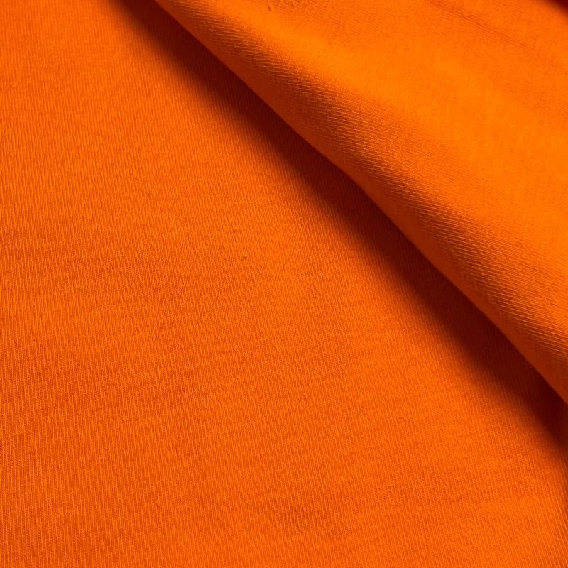 Orange Cotton/Polyester Jersey - 72" Roll End