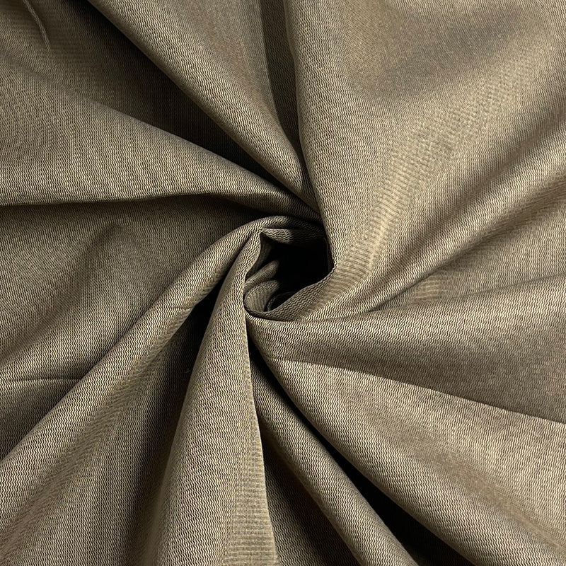 Khaki Zag Pinstripe Polyester/Rayon Suiting - SKU 6777 #S172