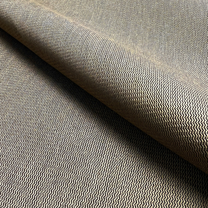 Khaki Zag Pinstripe Polyester/Rayon Suiting - SKU 6777 #S172
