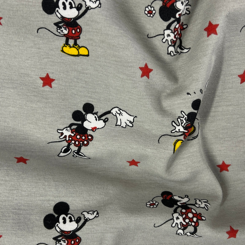 Mickie & Minnie - Cotton/Spandex Jersey Print | 10-Yard Lot