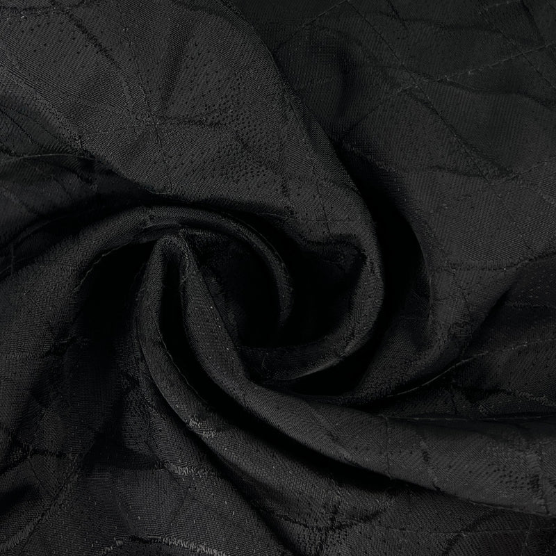 Abstract Pre-Quilted Embroidery - Black | SKU 7911 #U1