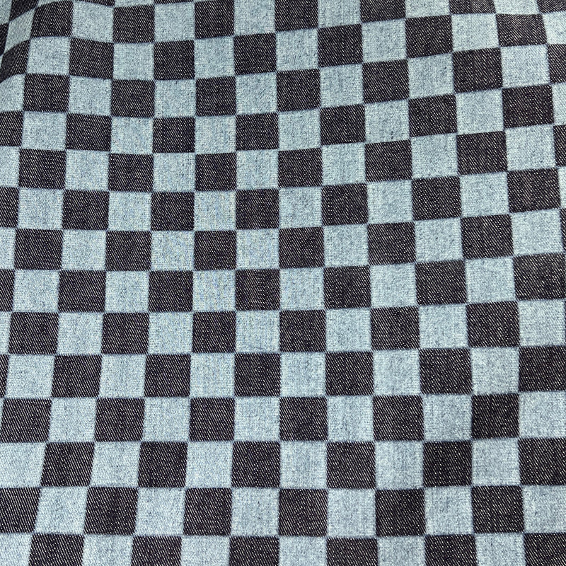 Check - Custom Laser Etched Stretch Denim - 10 Ounce Indigo | SKU 7913