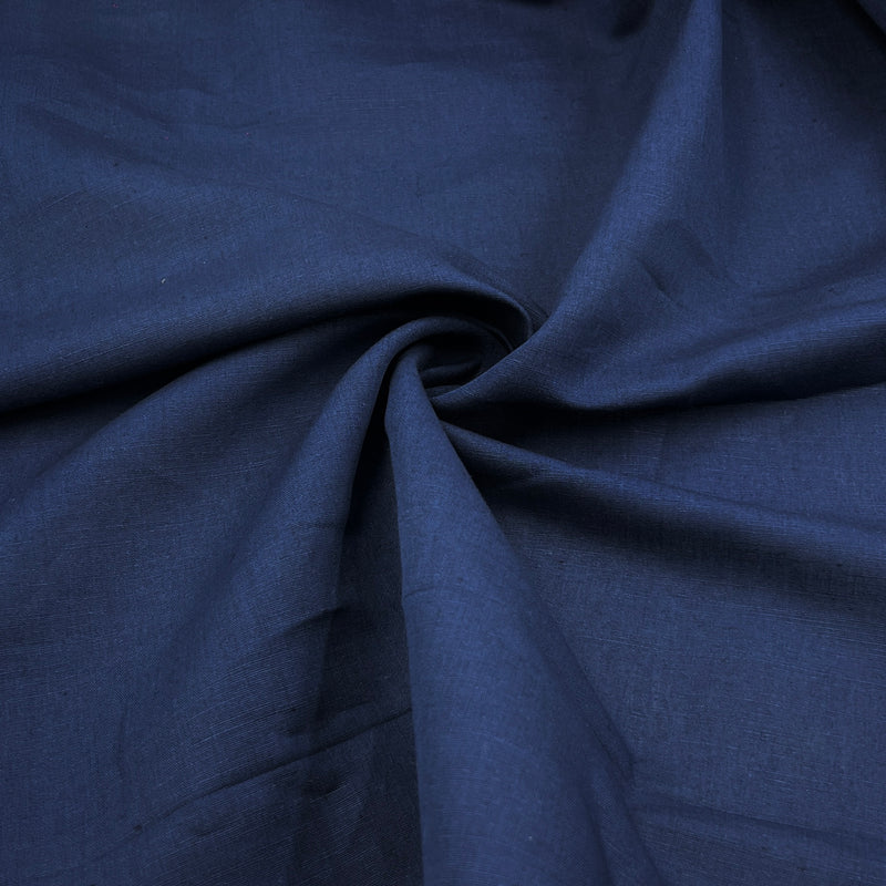 Navy Apex Linen Blend - 4oz Linen/Cotton, 60" Wide - SKU 8227 #S66