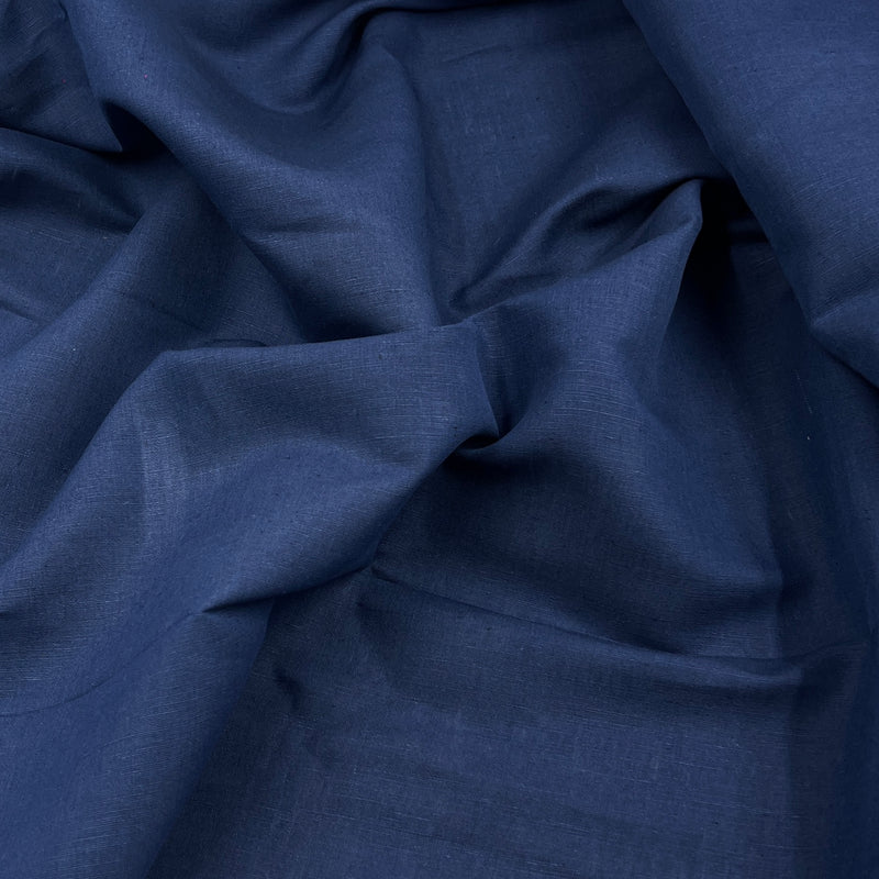 Navy Apex Linen Blend - 4oz Linen/Cotton, 60" Wide - SKU 8227 #S66