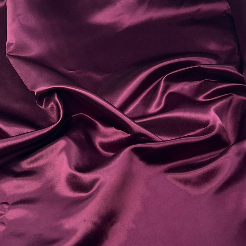 Plum Purple Bridal Satin - 5oz, Polyester, 45" Wide - S801-18