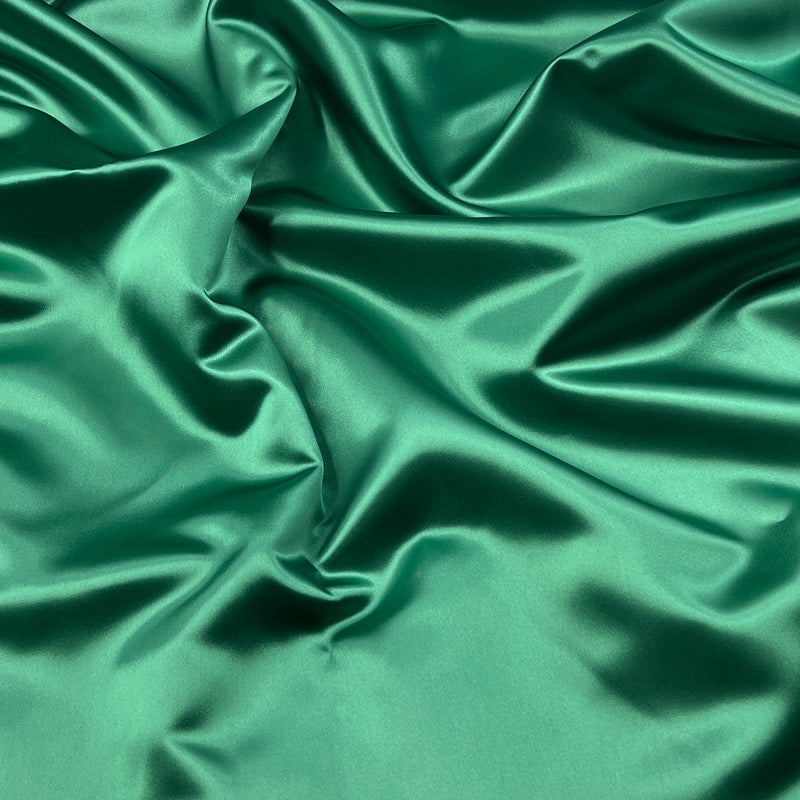 Emerald Green Bridal Satin - 5oz, Polyester, 45" Wide - S801-17