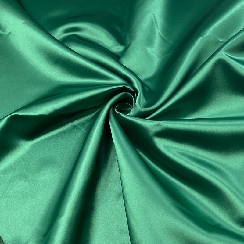 Emerald Green Bridal Satin - 5oz, Polyester, 45" Wide - S801-17