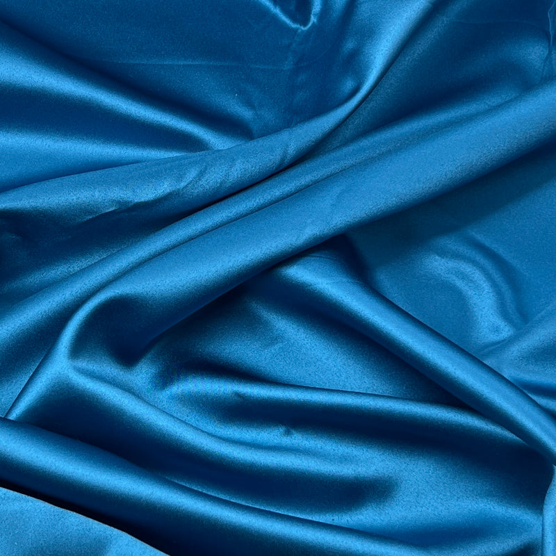 Teal Bridal Satin - 3.75oz, Polyester, 63" Wide - S801-14
