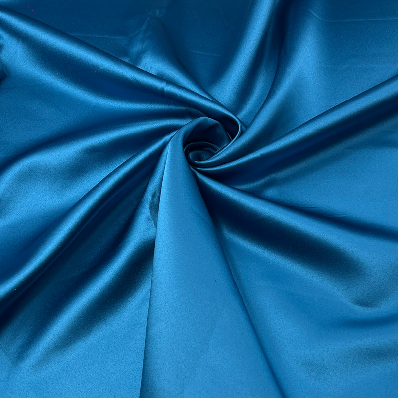 Teal Bridal Satin - 3.75oz, Polyester, 63" Wide - S801-14