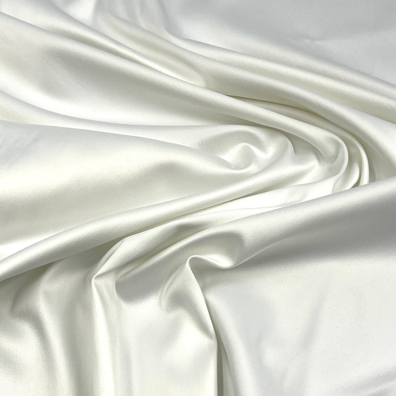 White Stretch Satin - 5oz, Polyester, 44" Wide - S801-7