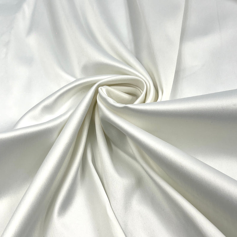 White Stretch Satin - 5oz, Polyester, 44" Wide - S801-7