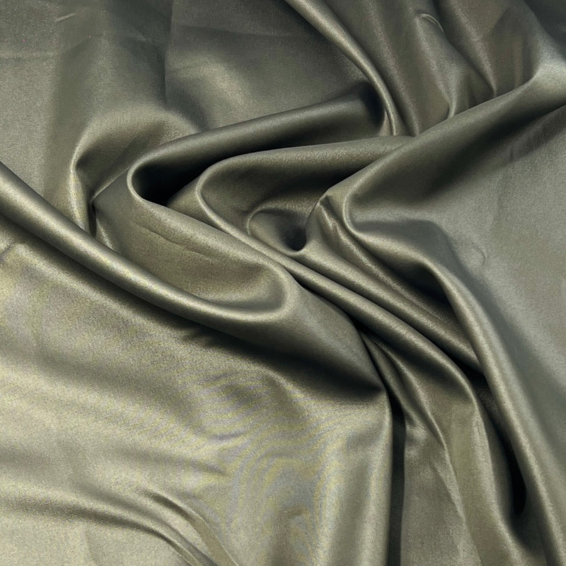 Sage Glossy Stretch Satin - 5.75oz, Poly/Lycra, 53" Wide - S801-4