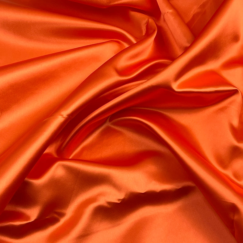 Orange Bridal Satin - 5oz, Polyester, 45" Wide - S801-16