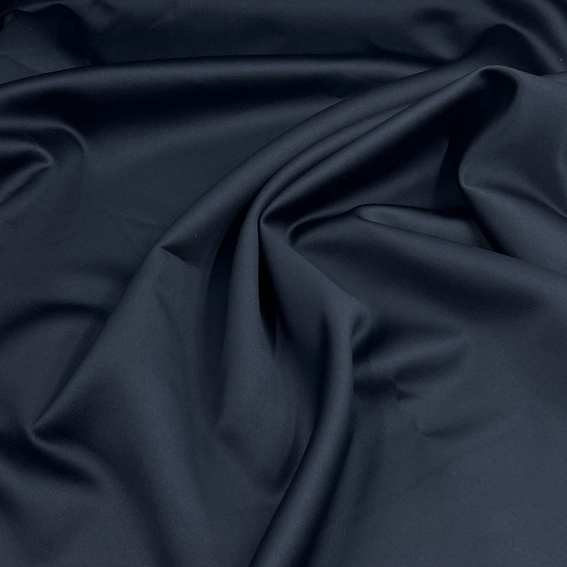 Midnight Navy Dull Satin - 6.75oz, Polyester, 60" Wide - S801-3