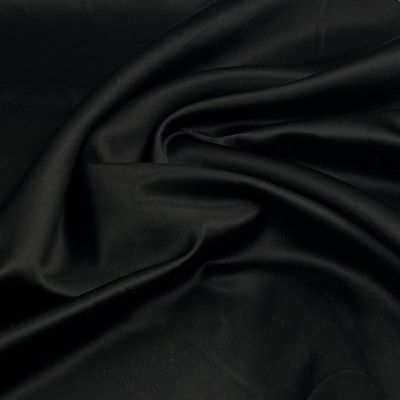 Black Dull Satin - 4oz, Polyester, 62" Wide - S801-2