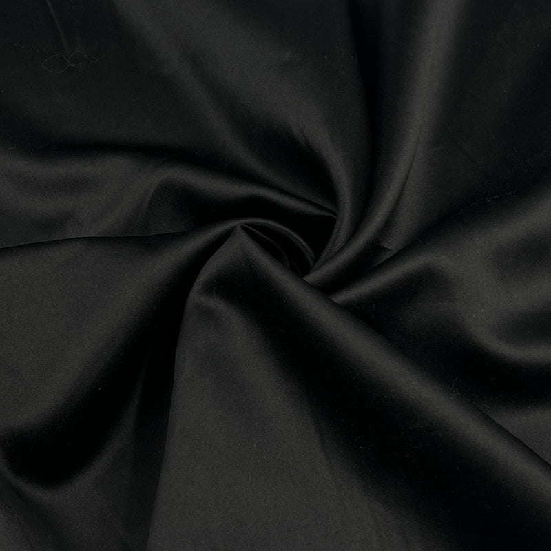 Black Dull Satin - 4oz, Polyester, 62" Wide - S801-2