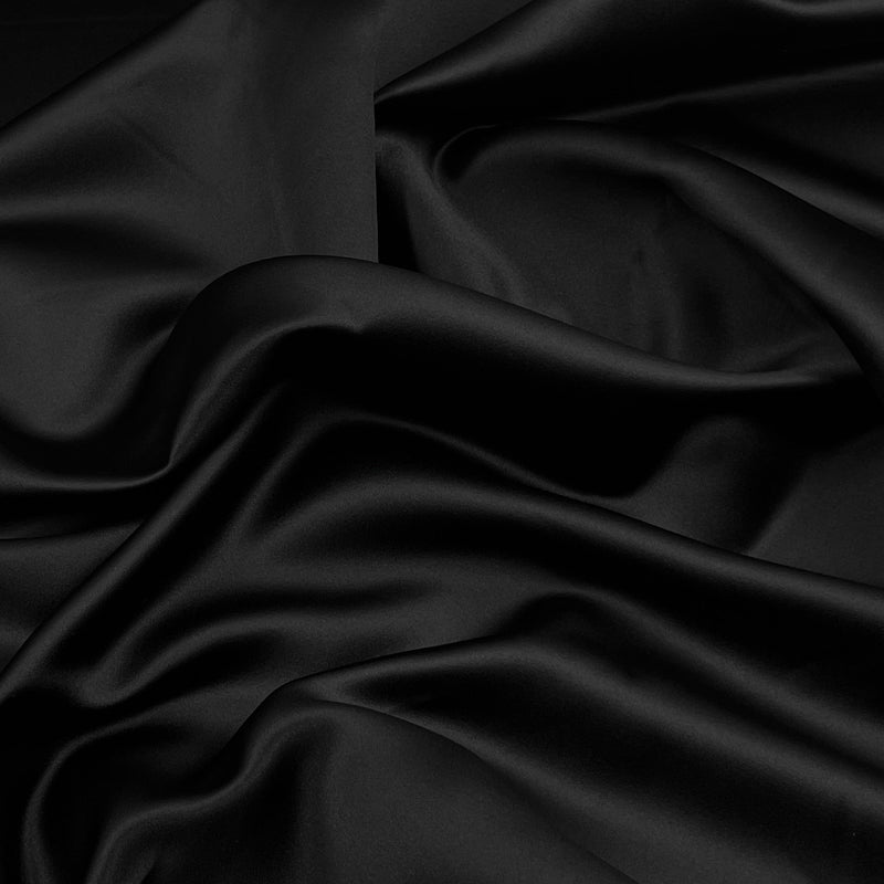 Black Matte Satin - 6.25oz, Polyester, 60" Wide - S801-5