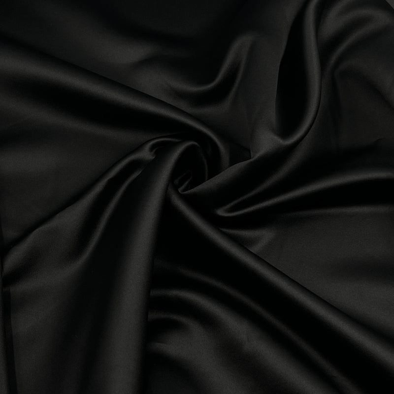 Black Matte Satin - 6.25oz, Polyester, 60" Wide - S801-5