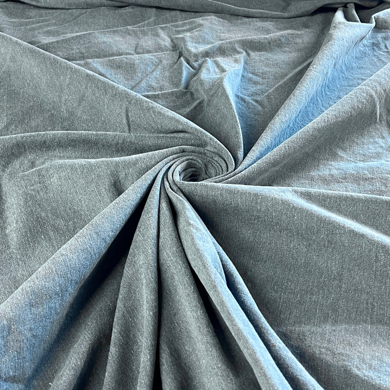 Blue Ozone Washed Denim - Waterless Washed Denim
