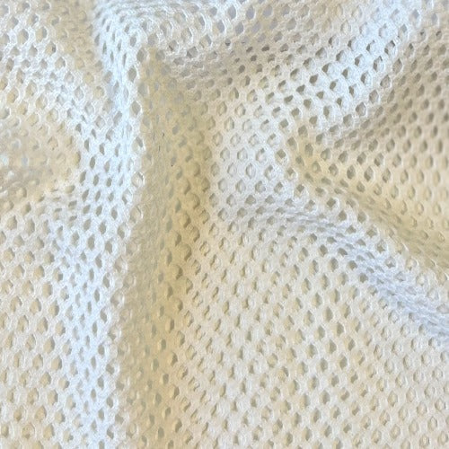 White #2 U|179 Honeycomb 1/8" Fishnet Knit Fabric - SKU 4513