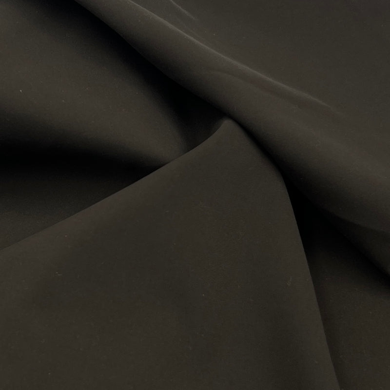 Brown Peachskin Suiting - 100% Polyester, 60" Wide - 88" Roll End