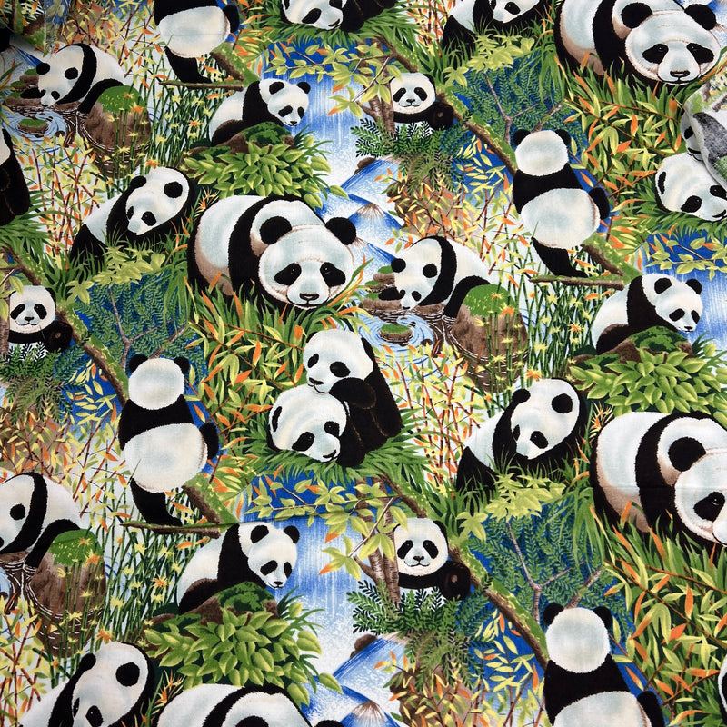 Pandas by Alexander Henry Fabrics | 100% Cotton Quilting Fabric