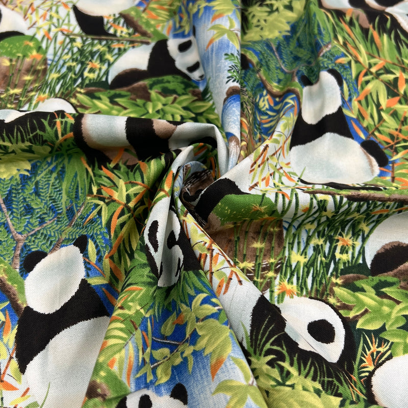 Pandas by Alexander Henry Fabrics | 100% Cotton Quilting Fabric