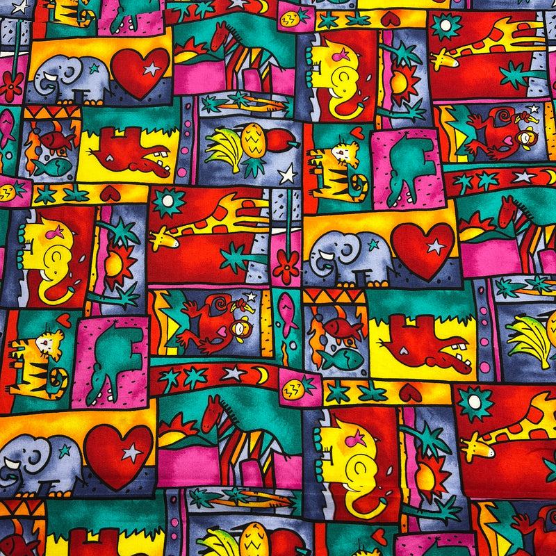 Pop Art Jungle by Alexander Henry Fabrics | 100% Cotton Quilting Fabric