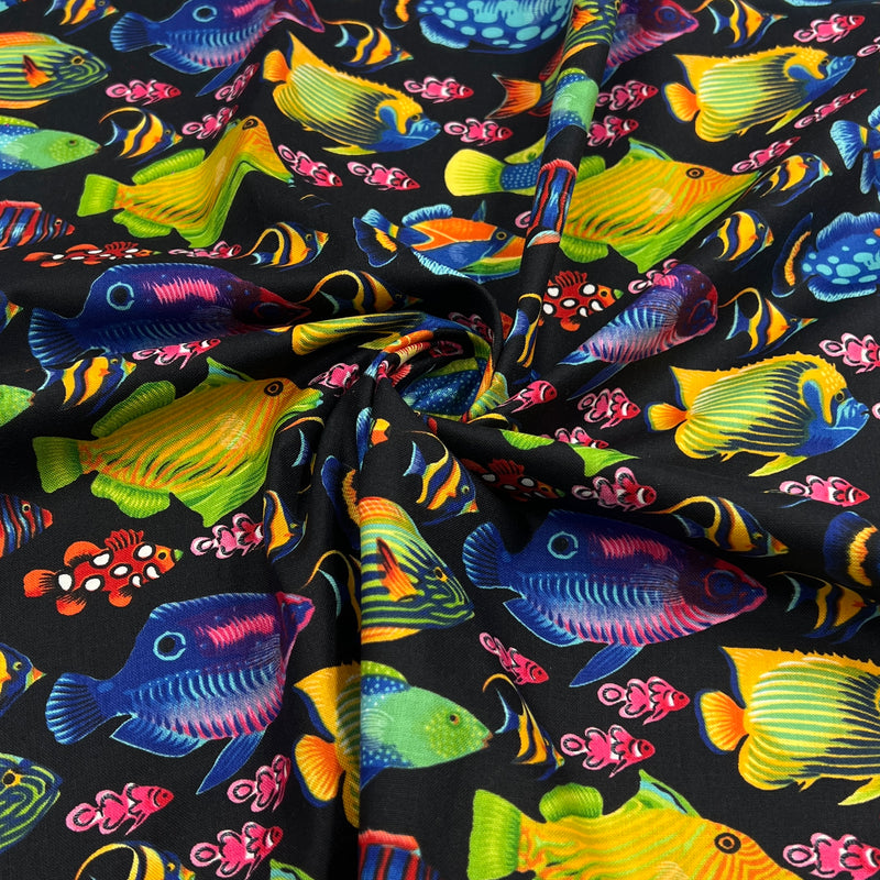 Tropical Fish by Alexander Henry Fabrics | 100% Cotton Quilting Fabric