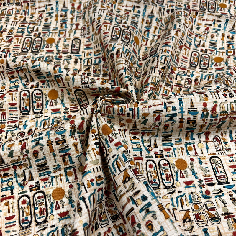 Sphinx Pharoah - Luxor Egyptian Print by Timeless Treasures | 100% Cotton Quilting Fabric
