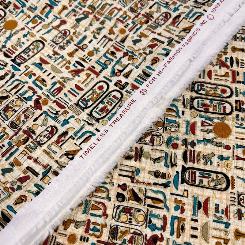 Sphinx Pharoah - Luxor Egyptian Print by Timeless Treasures | 100% Cotton Quilting Fabric
